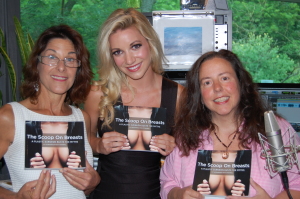 From left: Ruth Weisberg, a former Miss Philadelphia; Cara McCollum; and Lucy St. James, Production Director, during an interview at Q102 Radio.